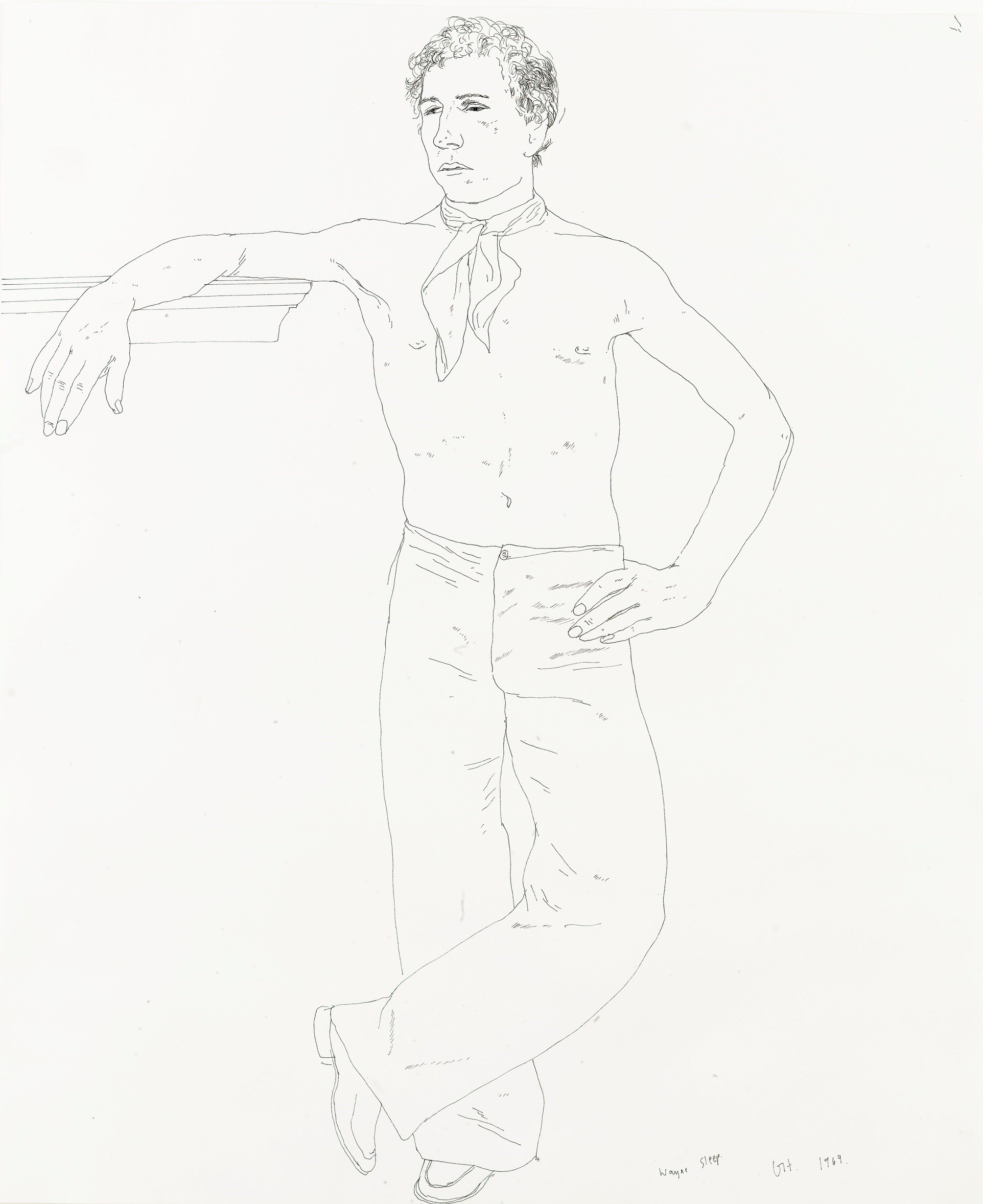 David HOCKNEY | Portrait of Shinro Ohtake